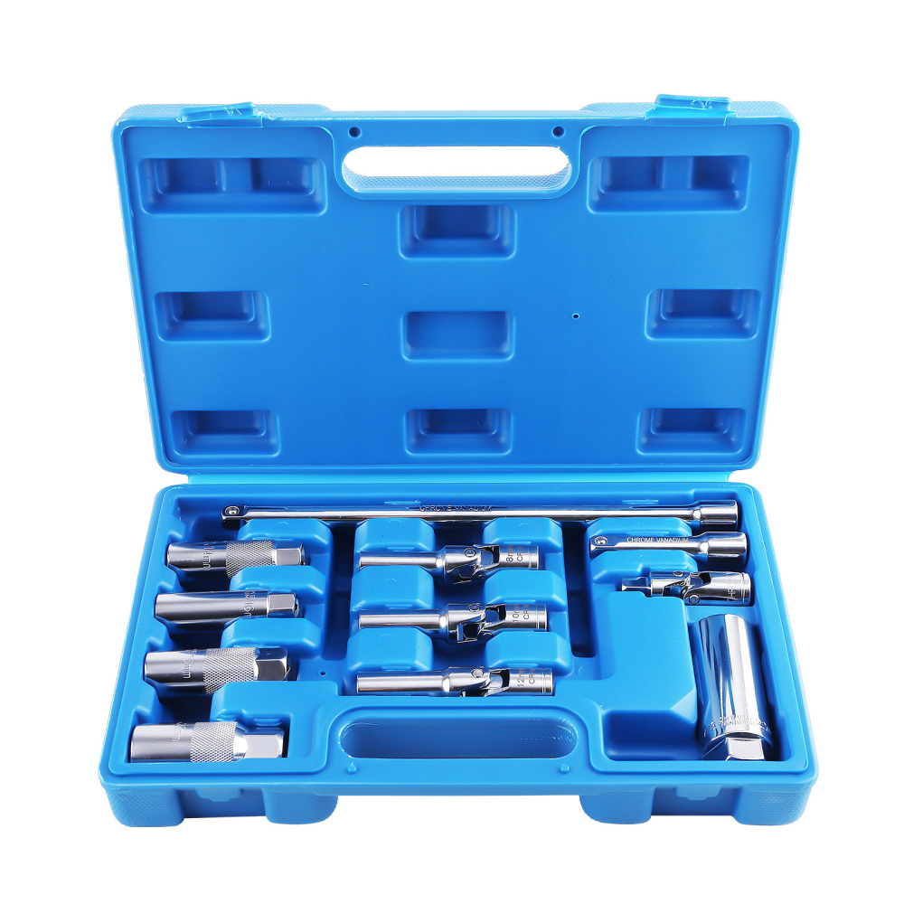 3/8 Drive Spark Plug Socket Set 14 16 21mm Glow Plug 8 10 12mm Oxygen Sensor