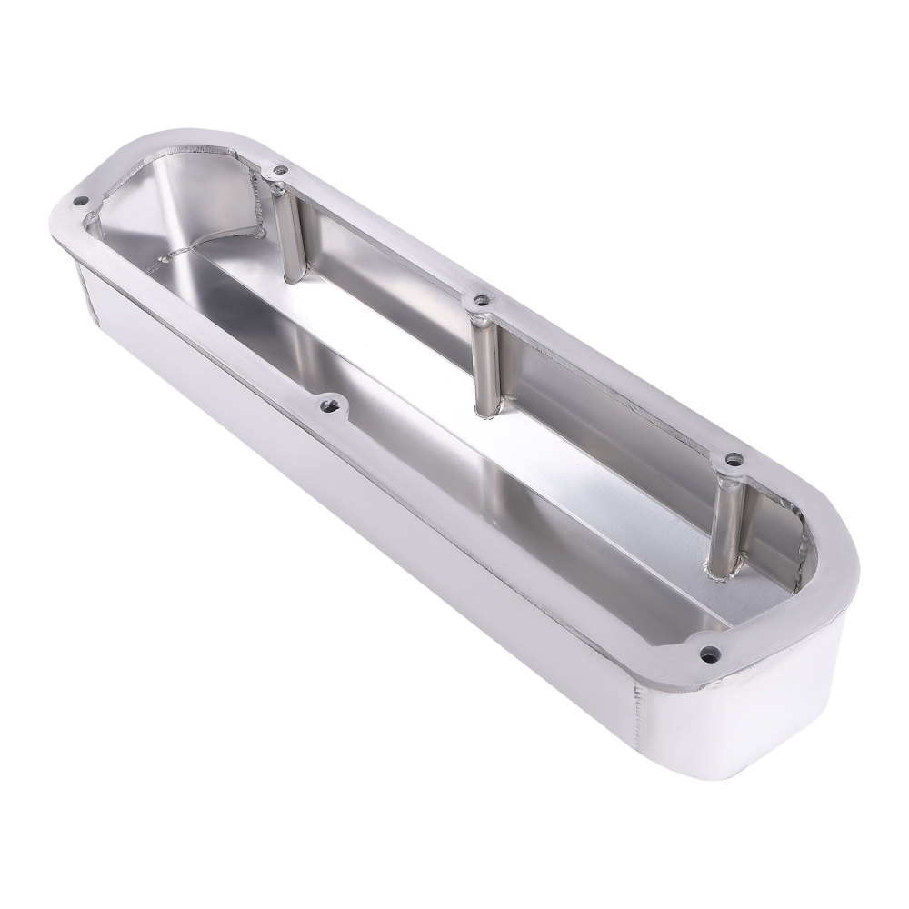 Tall Valve Covers compatible for Ford 289 302 351W SBF V8 Polished Aluminum w/ Long Bolts