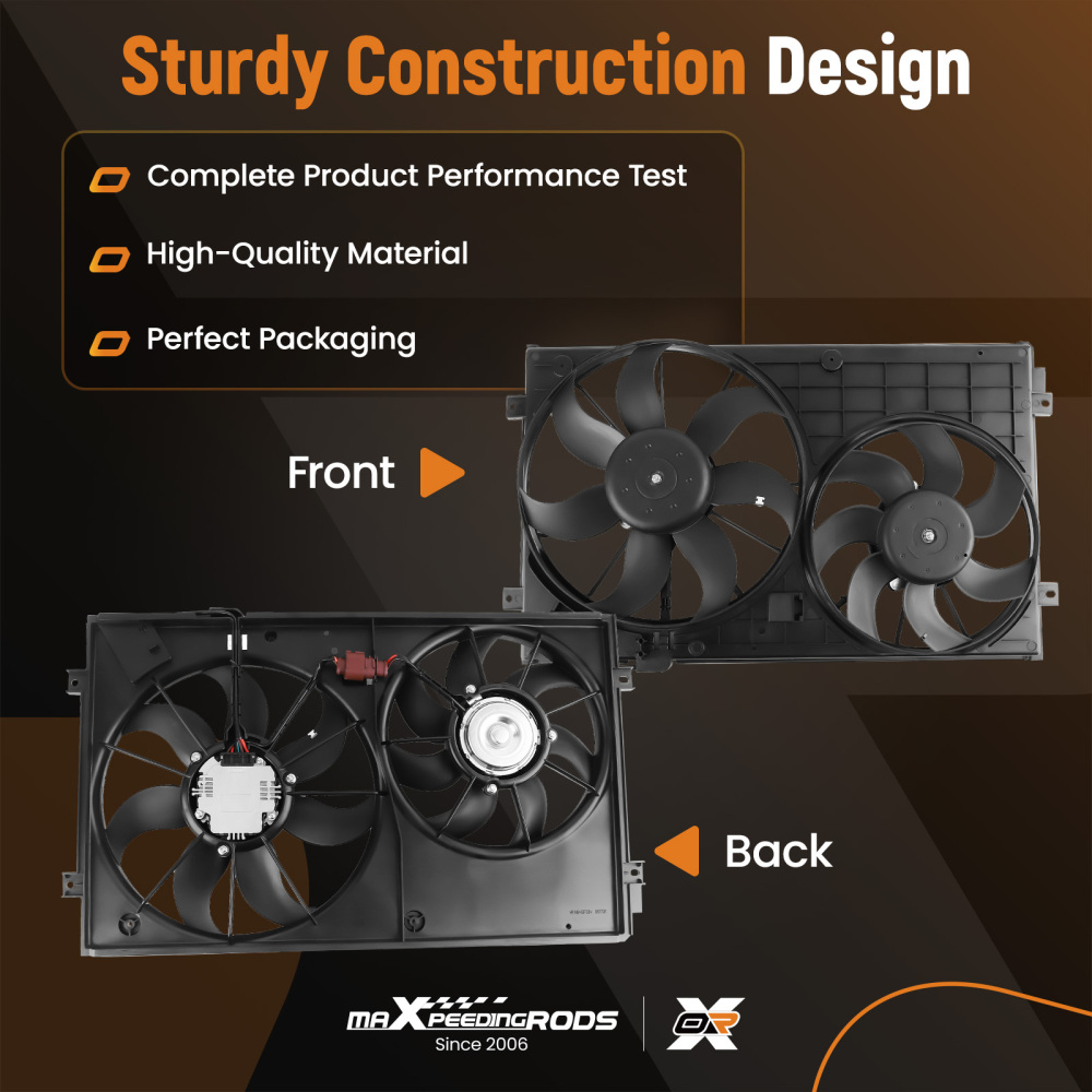 Cooling Fan compatible for Volkswagen Jetta/Compatible for Golf/Rabbit 1.9L/2.5L 1K0959455ET 1K0959455N