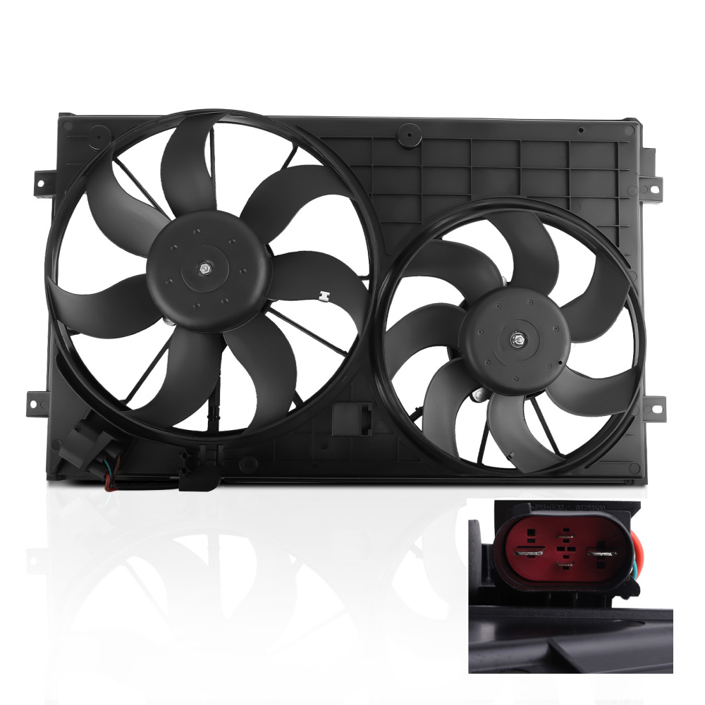 Cooling Fan compatible for Volkswagen Jetta/Compatible for Golf/Rabbit 1.9L/2.5L 1K0959455ET 1K0959455N