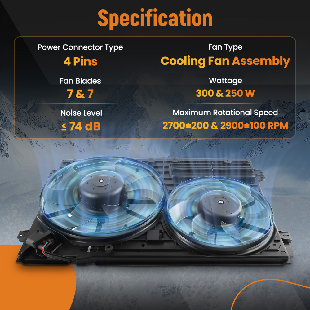 Cooling Fan compatible for Audi A3/TT compatible for Volkswagen Beetle/Jetta/Passat 1K0959455ET