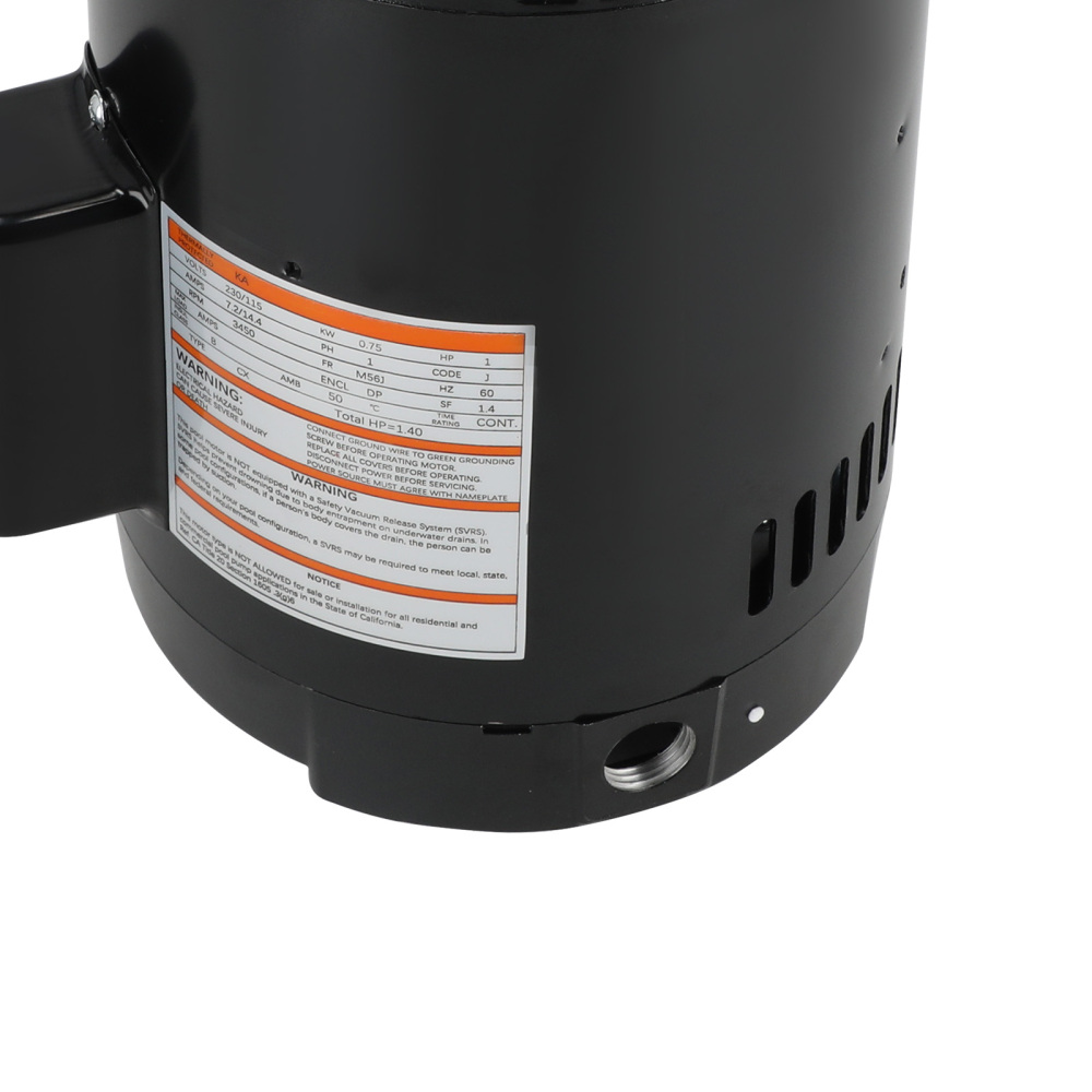 Electric Pool Pump Motor 1 HP 3450Rpm 115/230V M56J Frame Single Speed B128