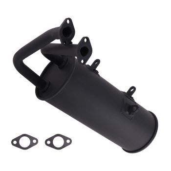 Exhaust Muffler compatible for Kawasaki Mule 2500 2510 3000 4000 1994-2020 18091-1104 Black