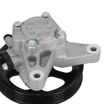Power Steering Pump with Pulley compatible for Acura RL V6 3.5L 2005-2008 56100-RJA-01