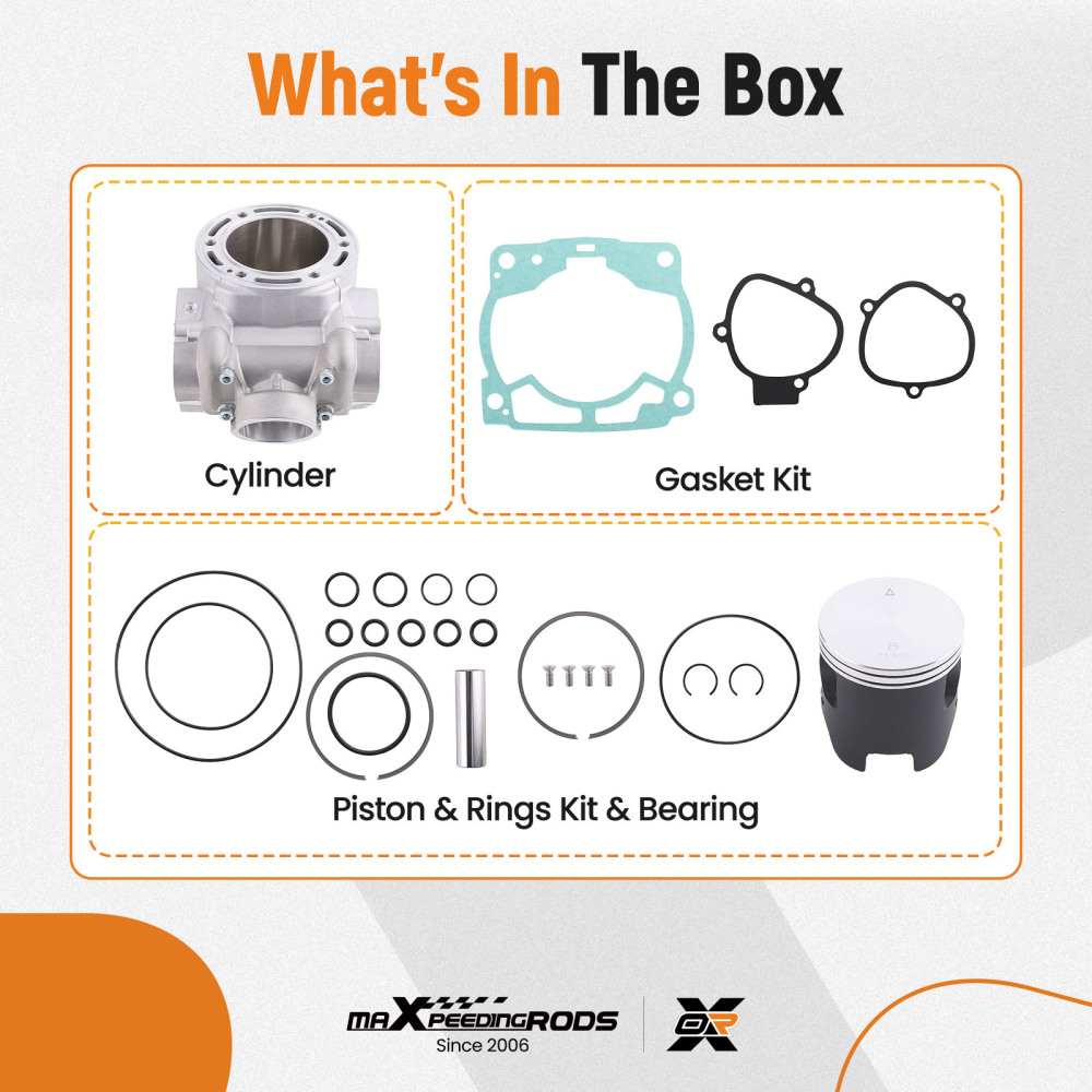 Piston Cylinder Gasket Top End Rebuild Kit For 300 XC 300 TE EXC XCW SX 2008-16