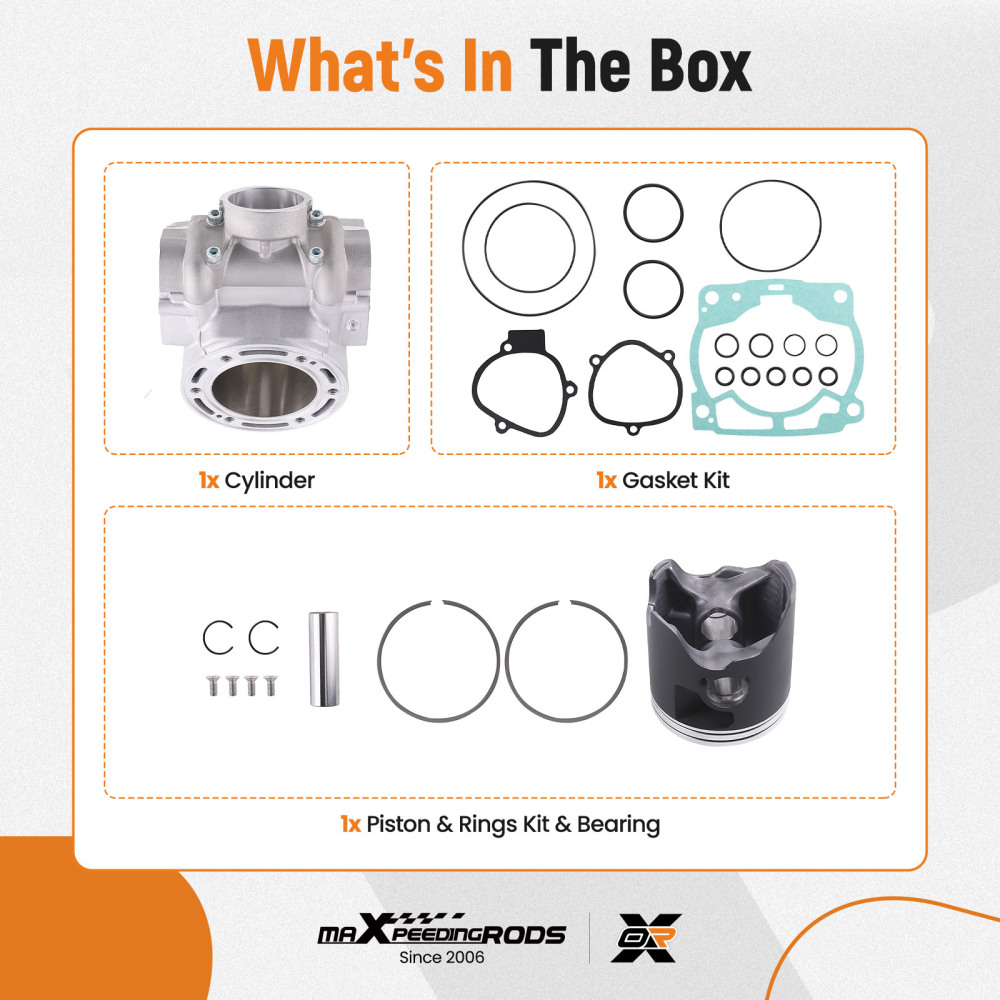 Piston Cylinder Gasket Top End Rebuild Kit For 300 XC 300 TE EXC XCW SX 2008-16