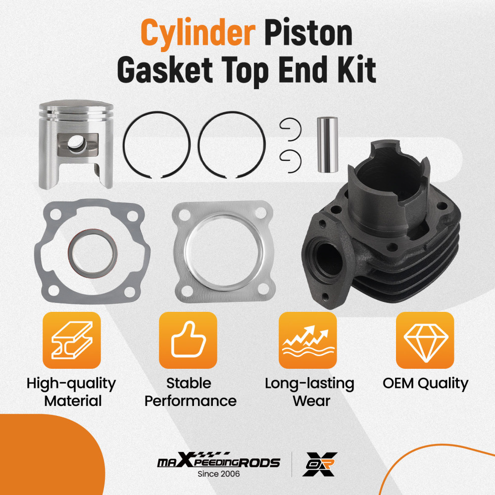 Cylinder Piston Gasket Top End Kit compatible for Honda NQ50 Spree 1984 1985 1986 1987