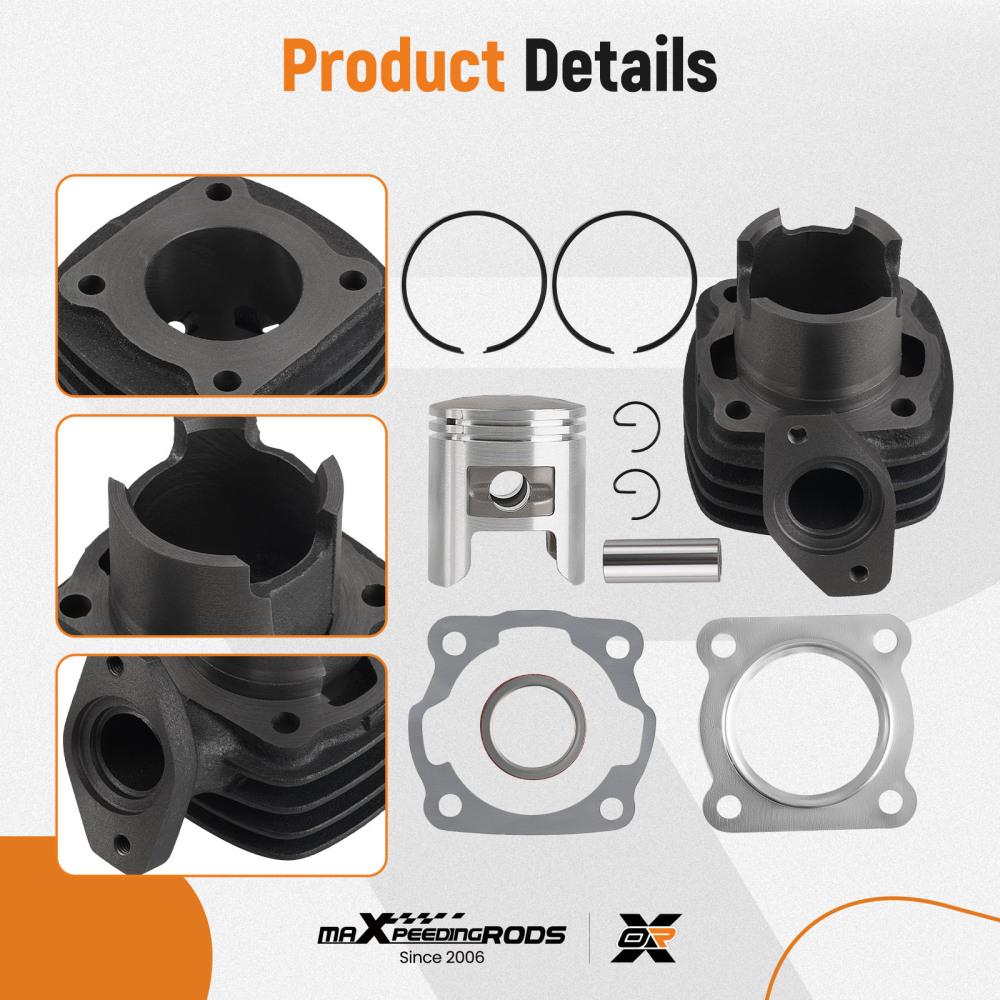 Cylinder Piston Gasket Top End Kit compatible for Honda NQ50 Spree 1984 1985 1986 1987