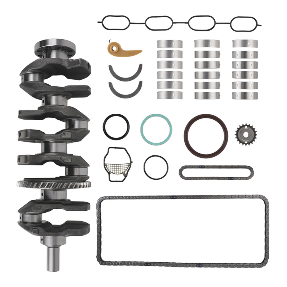 2AZ-FE 2.4L Engine Rebuild Overhaul Kit Crankshaft Rods Timing compatible for Toyota Scion