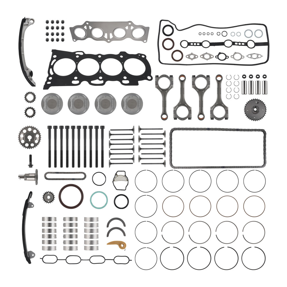 2AZ-FE 2.4L Engine Rebuild Overhaul Kit Crankshaft Rods Timing compatible for Toyota Scion