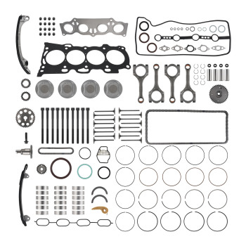 2AZ-FE 2.4L Engine Rebuild Overhaul Kit Crankshaft Rods Timing compatible for Toyota Scion