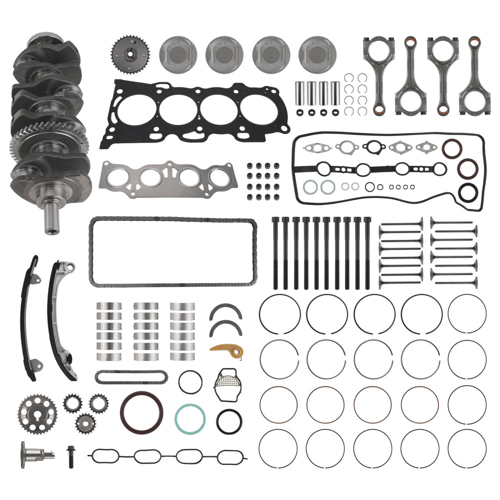 2AZ-FE 2.4L Engine Rebuild Overhaul Kit Crankshaft Rods Timing compatible for Toyota Scion