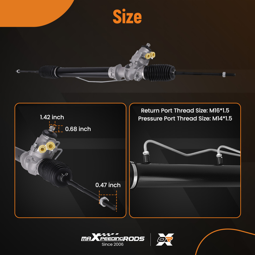 Power Steering Rack and Pinion ForNissan 240SX 1989-1994 18000646-101 26-1866