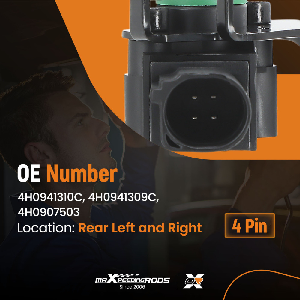 2x Posteriore Sensore di Livello compatibile per Audi A6 4G2 Allroad A7 Sportback 4GA A8 4H