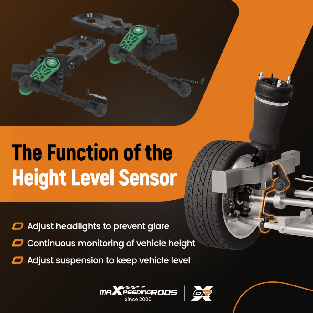 2x Posteriore Sensore di Livello compatibile per Audi A6 4G2 Allroad A7 Sportback 4GA A8 4H