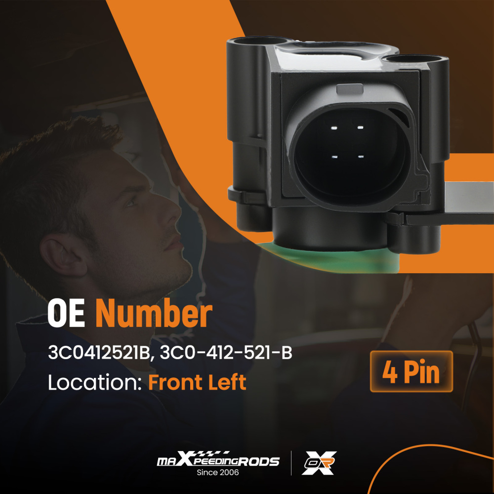 Anteriore Sensore Livello Altezza compatibile per VW Golf 6 Passat Tiguan Caddy 4 3C0412521B