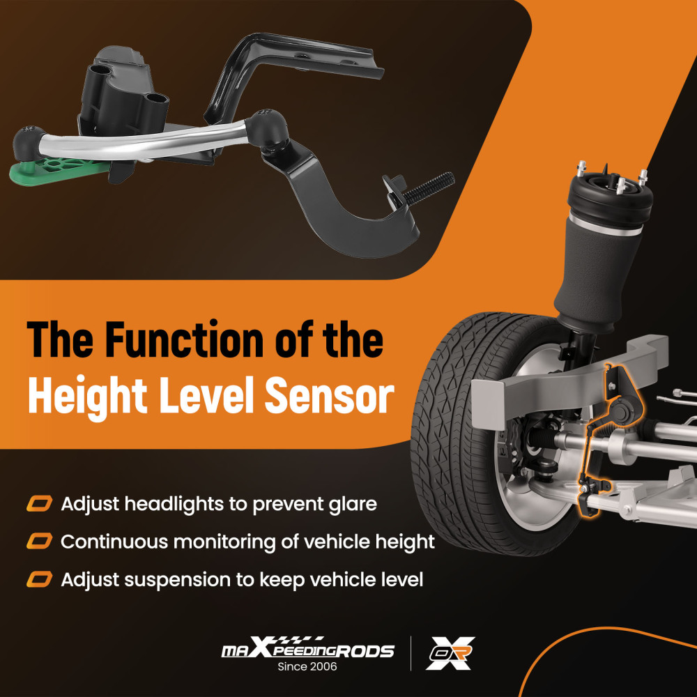 Sensore Altezza Anteriore Sinistro compatibile per Audi A3 8V1 Q2 compatibile per VW Golf 5Q0412521C 4Pin