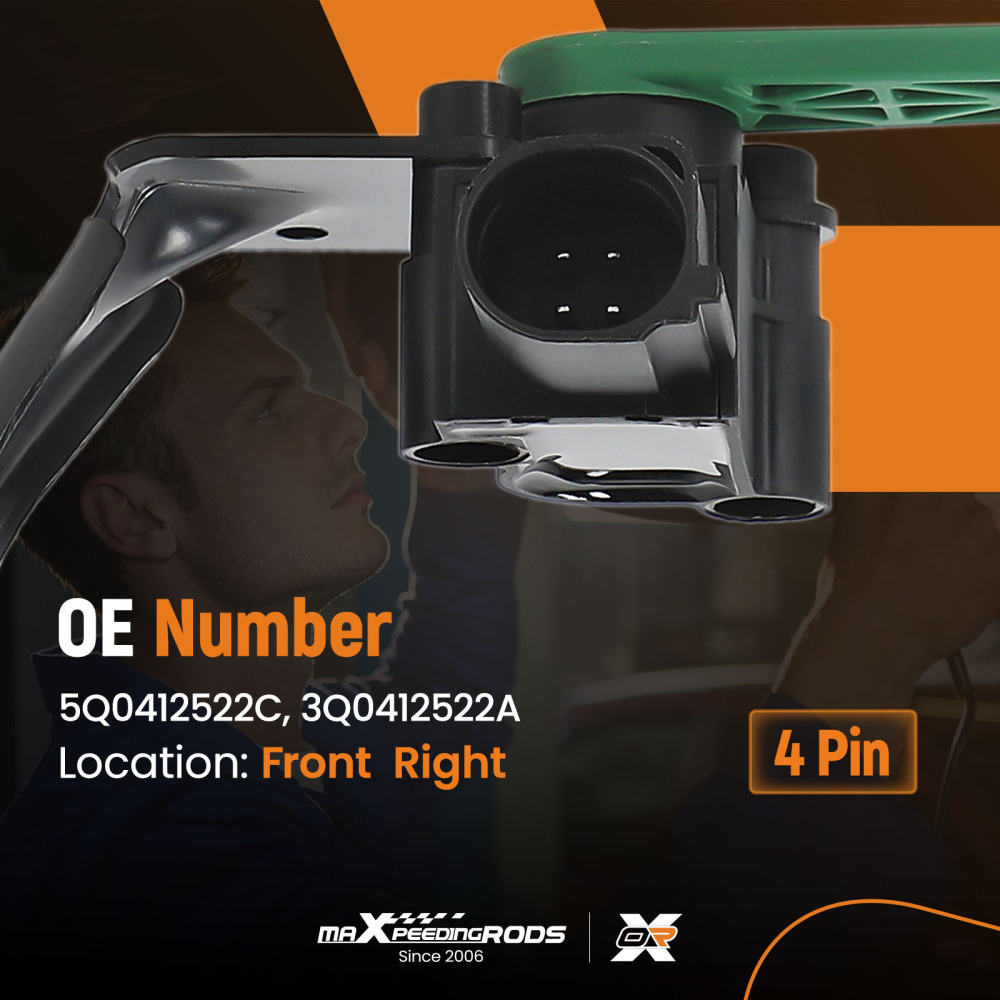 Sensore di Livello Altezza Anteriore Destro compatibile per Audi A3 compatibile per VW Golf VII 5Q0412522C