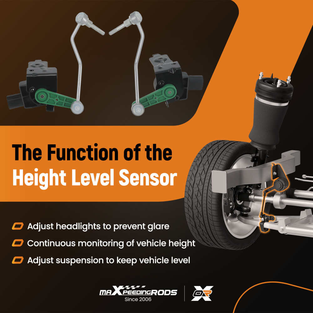 Anteriore sinistro destro Sensore Livello compatibile per Audi A6 Avant 4F 2.0L 4F0941286B