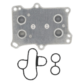 Silver Engine Oil Cooler compatible for Dodge Dart compatible for Fiat 500 1.4L 12-16 55236756 w/ Gasket