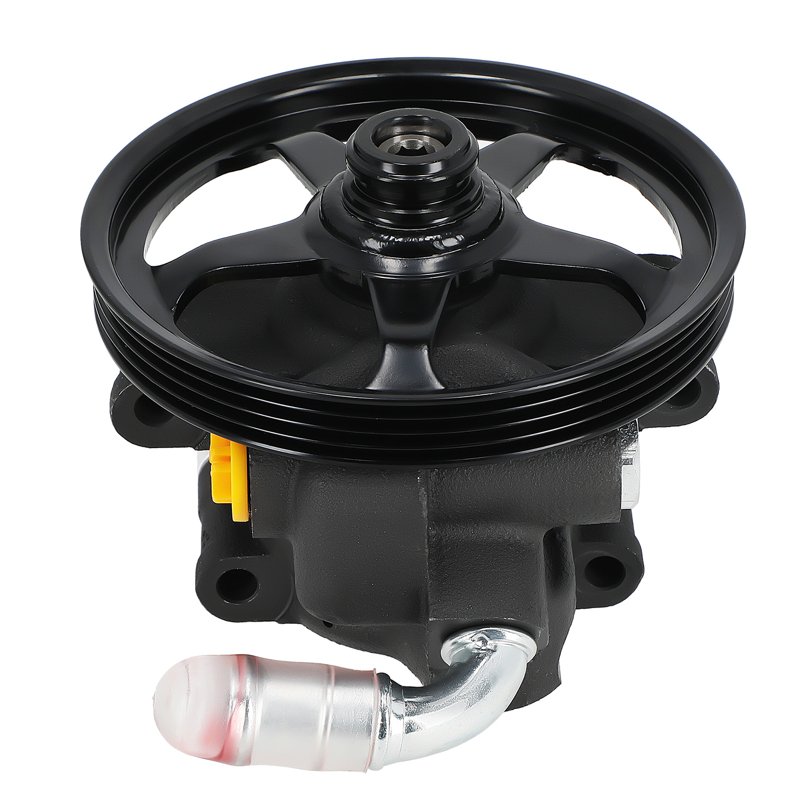 Power Steering Pump w/Pulley compatible for Ford FlexTaurus MKS MKT V6 3.7L 2009-2012