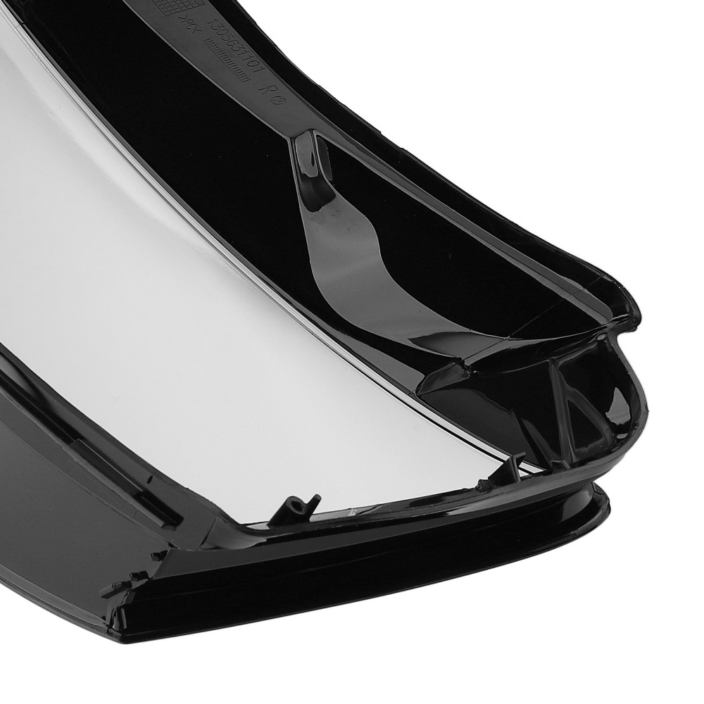 A Pair Headlight Lens Cover compatible for Audi A4 2013-2015 Polycarbonate Left +Right