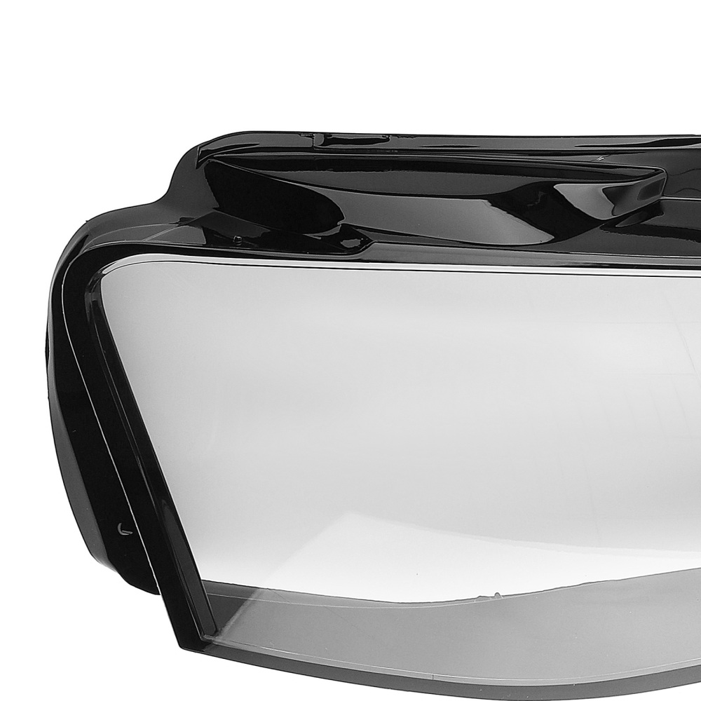 A Pair Headlight Lens Cover compatible for Audi A4 2013-2015 Polycarbonate Left +Right