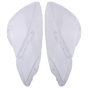 Pair Headlight Lens Cover compatible for Mercedes-Benz E350 E500 E63 2009-2013 A2128209661