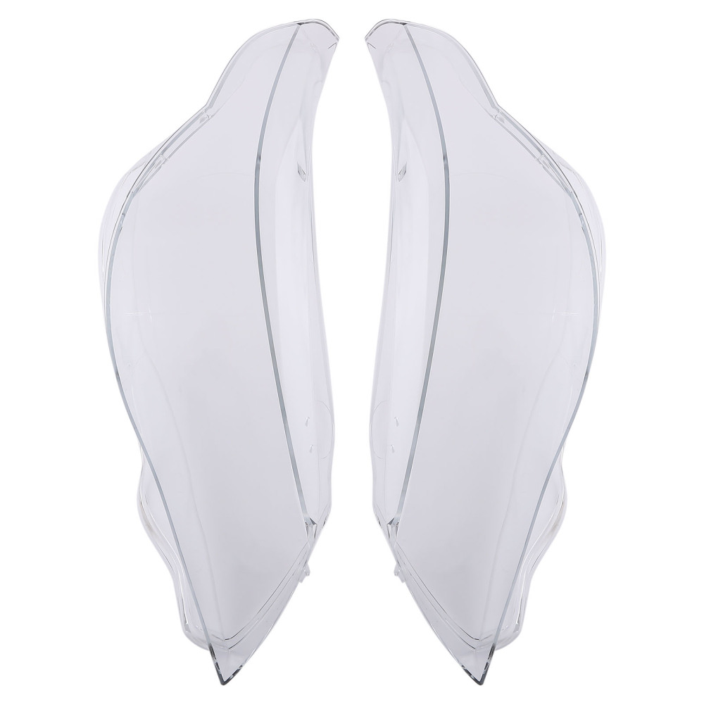 Pair Headlight Lens Cover Clear For BMWE60 E61 525i 530i 2003-2010 63127165571