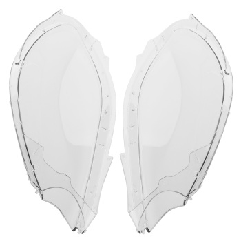 A Pair Headlight Lens Cover Clear compatible for Porsche Macan 2015-2018 Polycarbonate