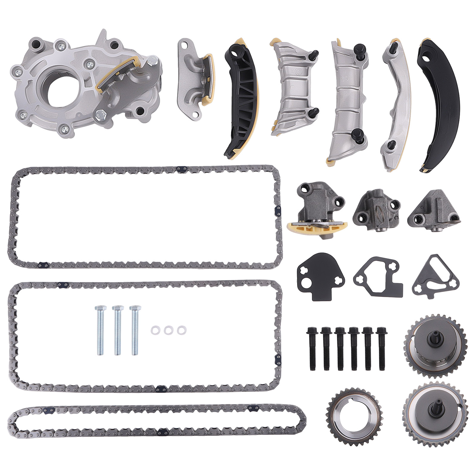 Oil Pump Timing Chain Kit compatible for Holden VE VF 09-18 SI DI LF1 LFW LLT LFX 3.6L V6-image-TCK-COM0615-VL-V2
