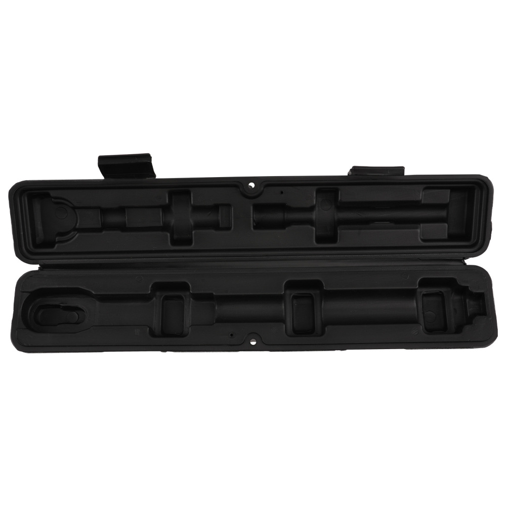 4-Pieces 3/8 Drive Click Torque Wrench Ratchet Socket 13.6-108.5Nm Black