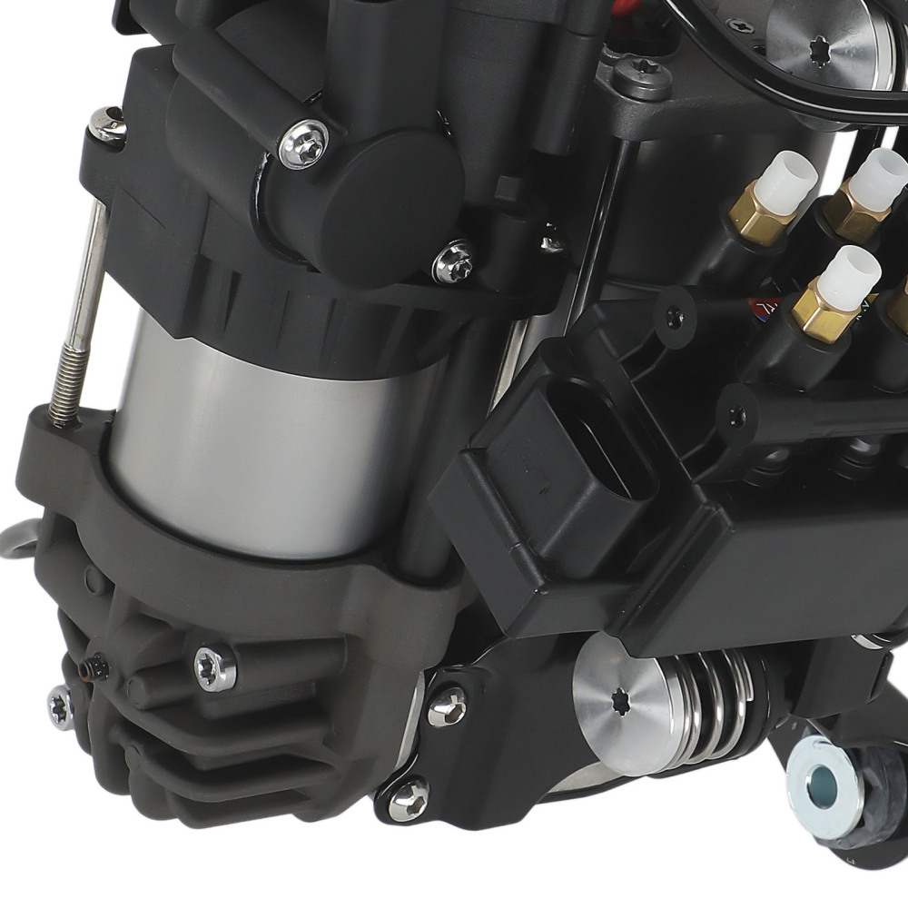 Air Suspension Compressor + Valve Block compatible for BMW 7 Series 740i 750i M760i 16-20