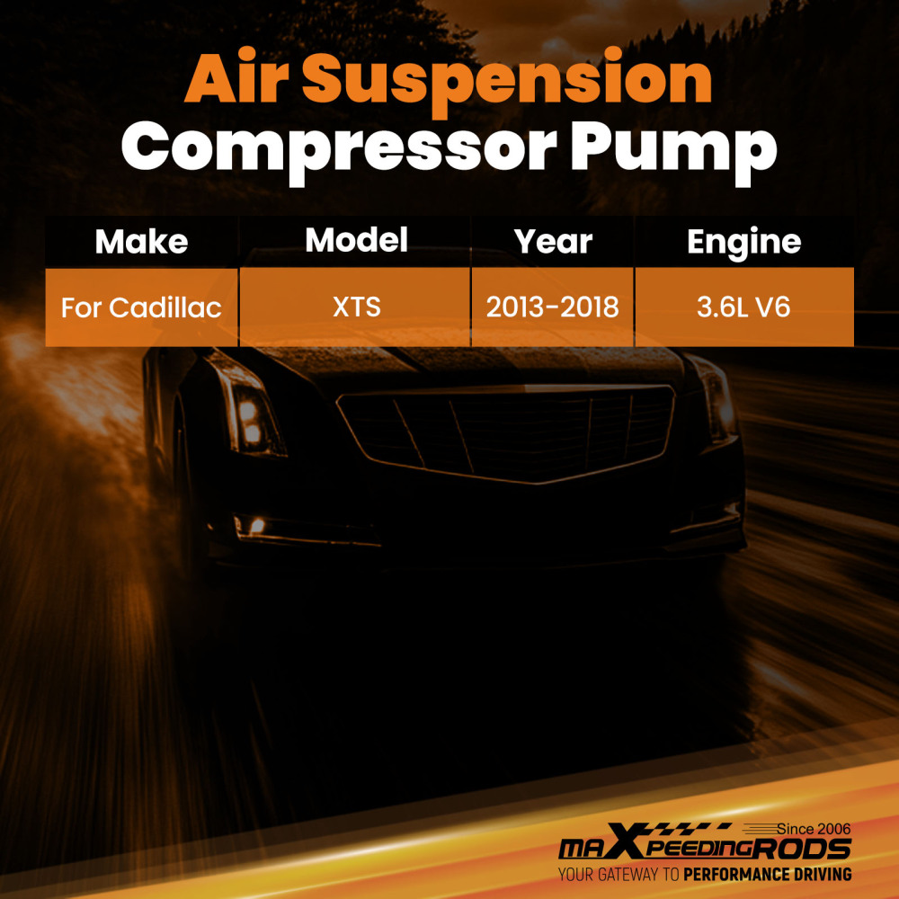 Air Suspension Compressor Pump compatible for Cadillac XTS 3.6L 2013-2019 22902411