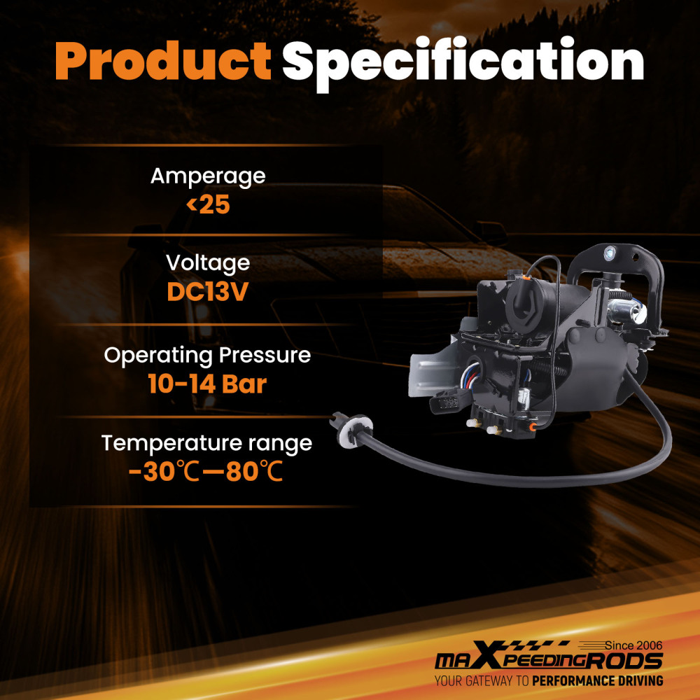 Air Suspension Compressor Pump compatible for Cadillac XTS 3.6L 2013-2019 22902411