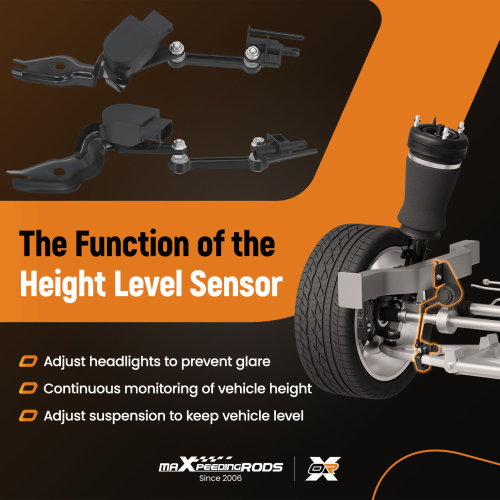 Sensore Altezza Anteriore compatibile per Audi Q7 4LB 3.0L compatibile per VW Touareg7L6 7L7 7L0616214C