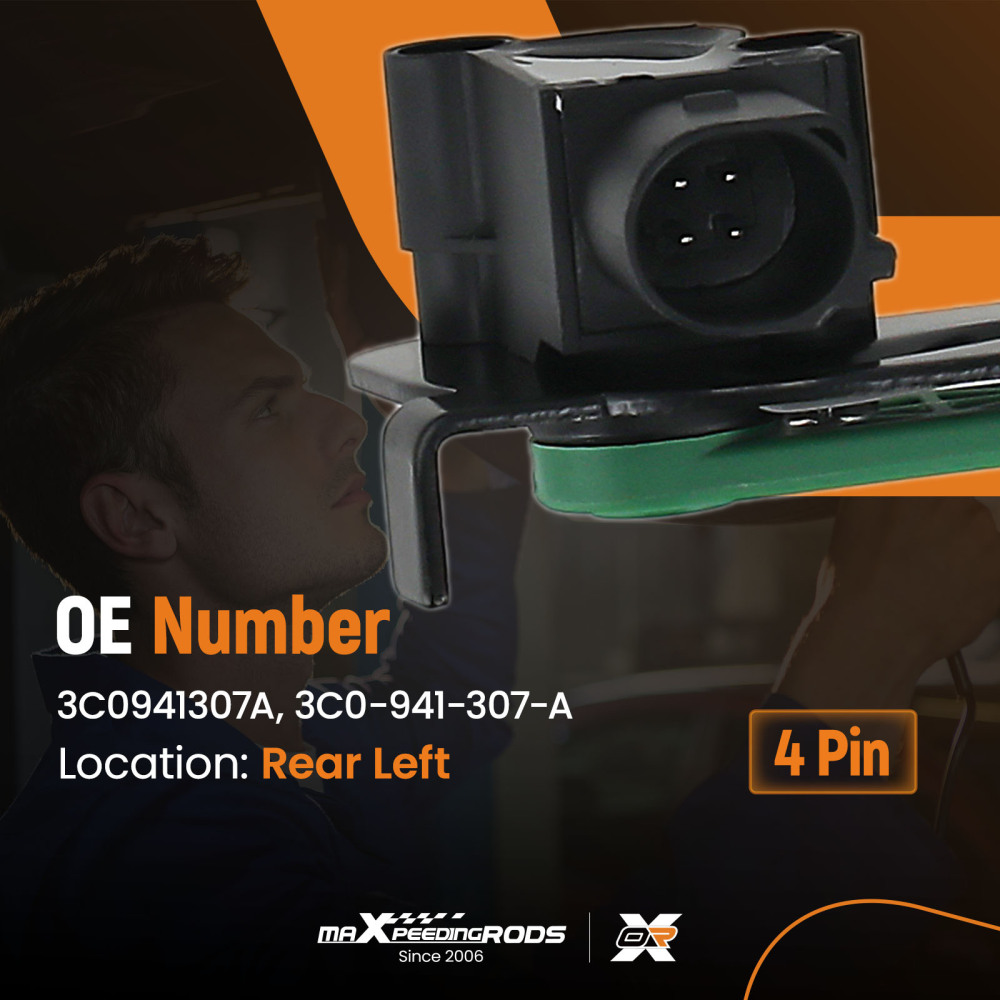 1X Sensore Altezza Posteriore compatibile per VW Passat B6 B7 CC compatibile per GOLF VI 5K1 EOS 3C0941307A