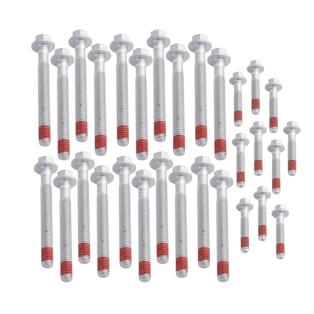 Head Gasket Bolts Set compatible for GMC Chevrolet 6.0L compatible for Cadillac 6.2L OHV 2007-2011