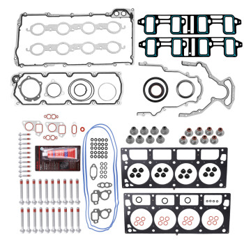 Head Gasket Bolts Set compatible for GMC Chevrolet 6.0L compatible for Cadillac 6.2L OHV 2007-2011