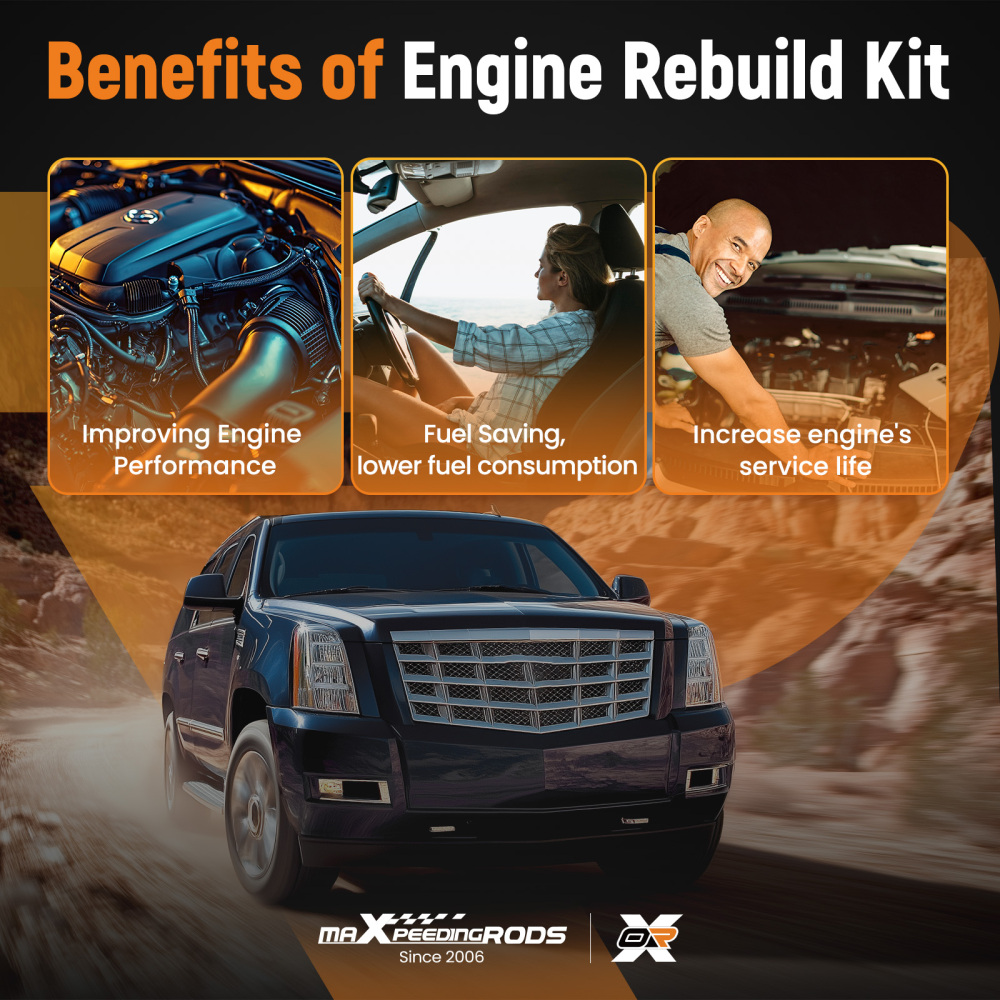 Head Gasket Bolts Set compatible for GMC Chevrolet 6.0L compatible for Cadillac 6.2L OHV 2007-2011