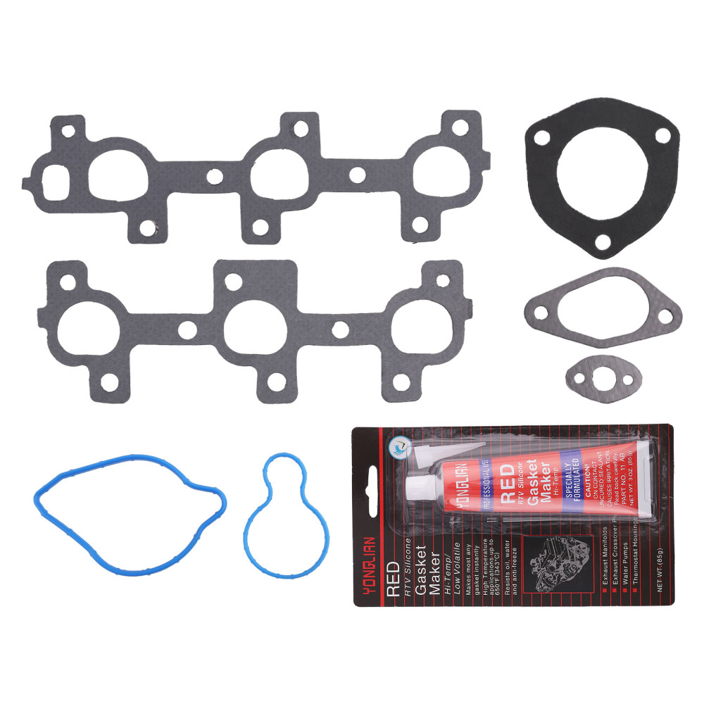 Timing Chain Kit Head Gasket Bolt Set compatible for Dodge Ram 1500 compatible for Jeep Liberty 3.7L 02-05