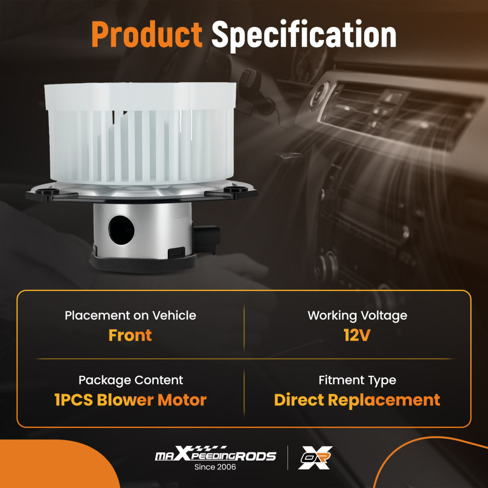 A/C Heater Blower Motor W/ Fan compatible for Chevrolet Trailblazer compatible for EXT GMC Envoy 700109