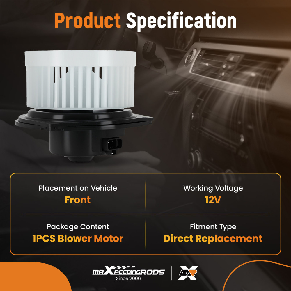 HVAC A/C Heater Blower Motor compatible for Buick LeSabre 2002-2005 compatible for Cadillac DeVille 700110