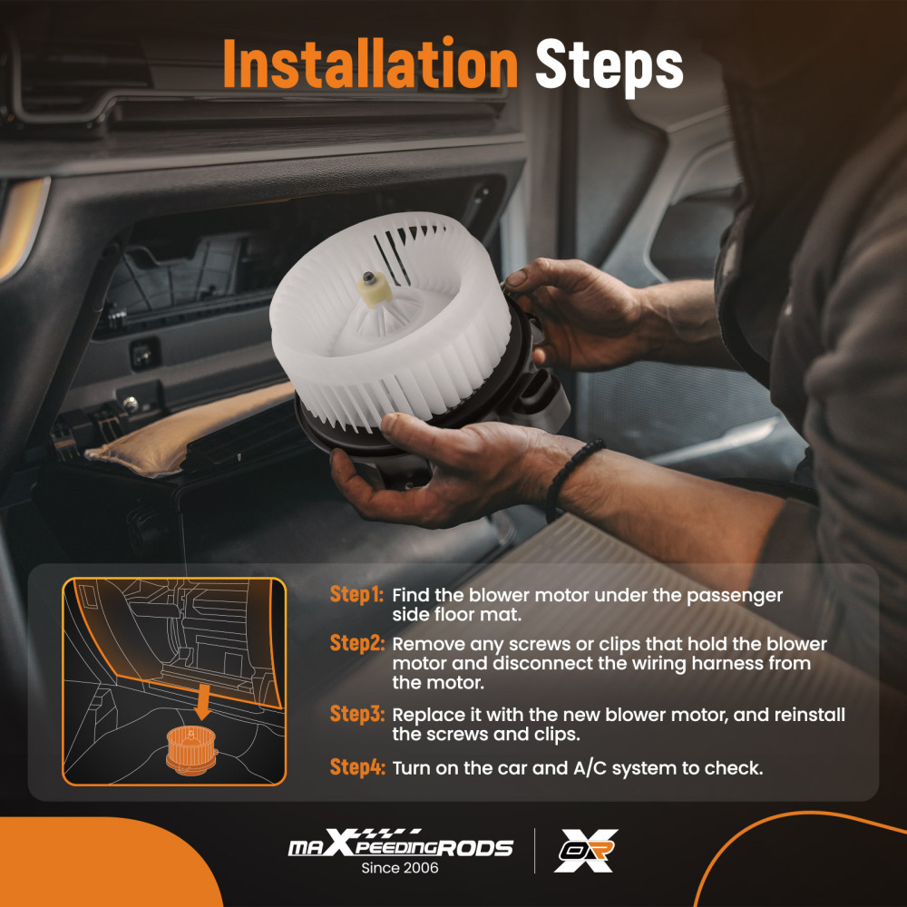 A/C Heater Blower Motor Fan compatible for Toyota Avalon/Compatible for Camry/Highlander 2005-2019 700215