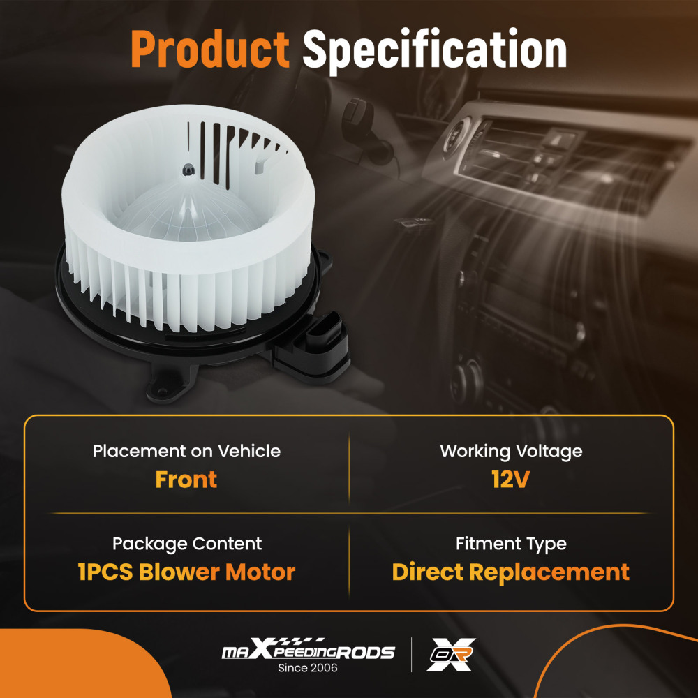 HVAC Blower Motor w/ Fan Cage compatible for Lexus GS450h 2007-2011 compatible for Lexus GS460 2008-2011