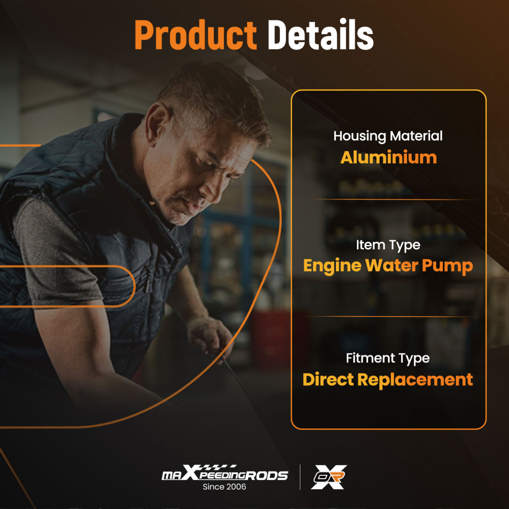 Pompa Acqua compatibile per Skoda Fabia Octavia compatibile per VW Golf 1.4L 036121005Q 1999-2013 Alluminio