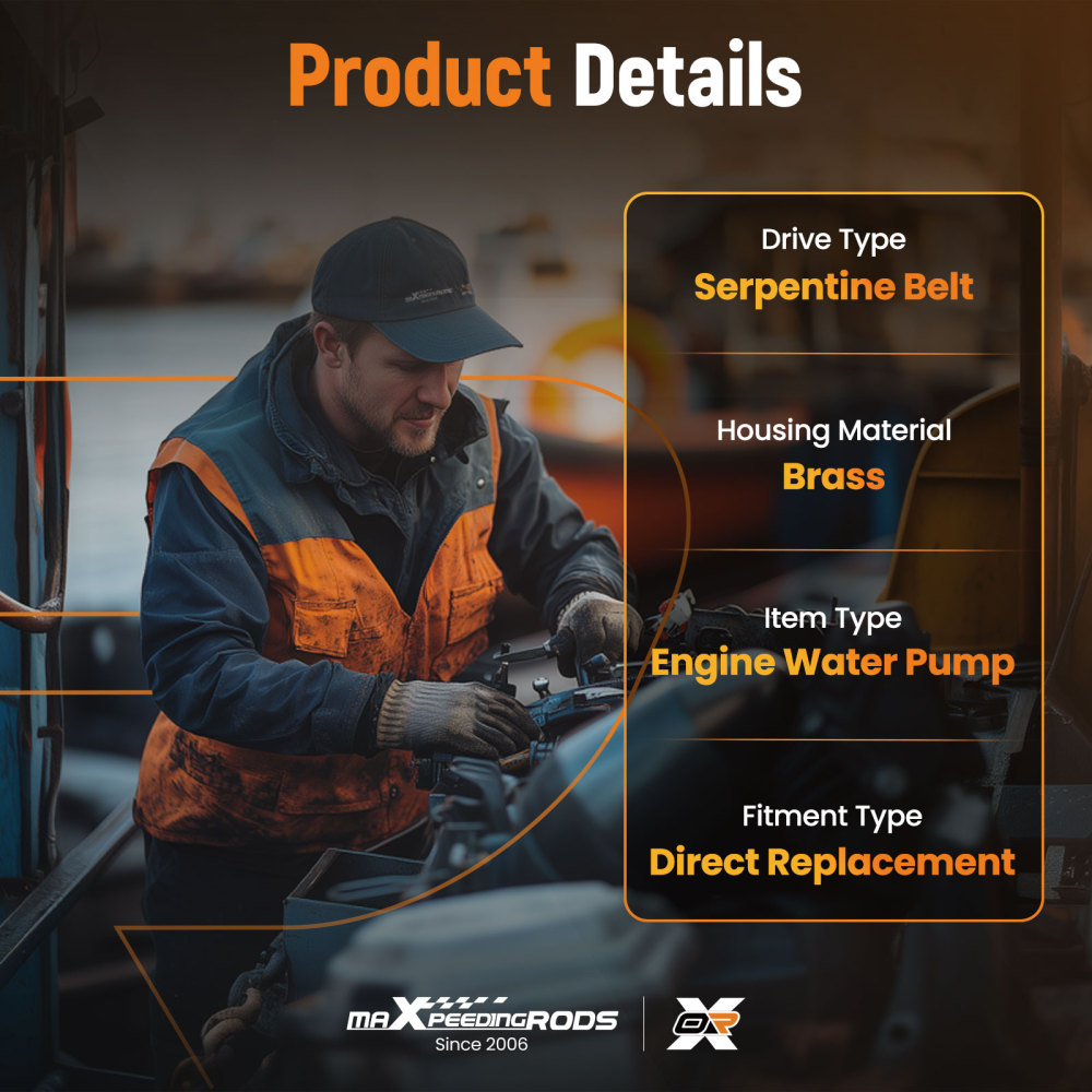 Pompe à Eau Laiton compatible pour Volvo Penta 4.3L 5.0L V8 V6 GXI GL Marine 21212799