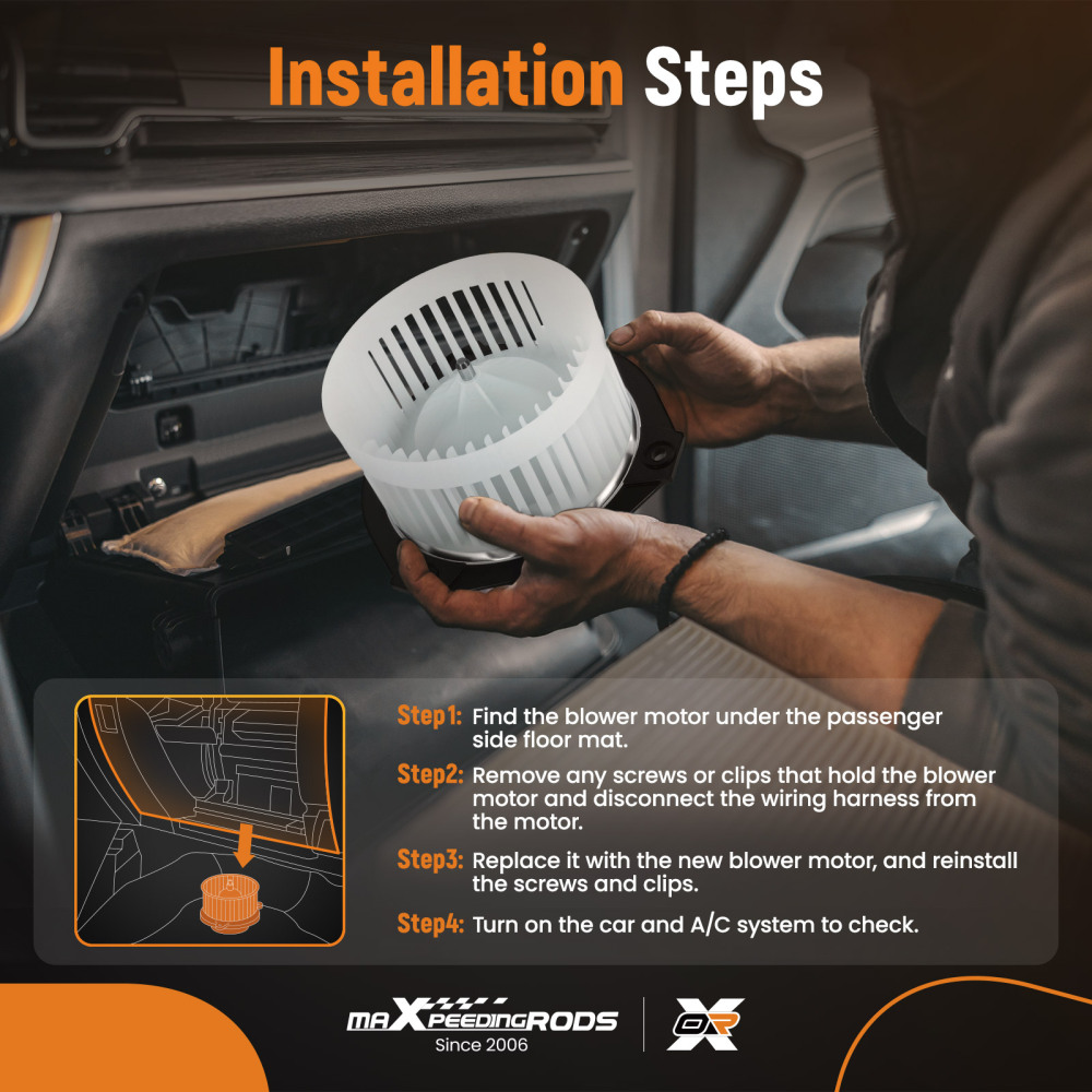 A/C Heater Blower Motor W/ Fan compatible for Chevrolet Trailblazer compatible for EXT GMC Envoy 700109