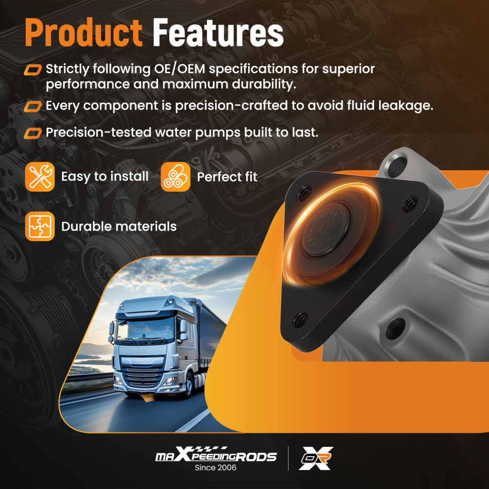 Coolant Circulation Water Pump compatible for Toyota Echo compatible for Prius 1.5L 2000-2014 20784