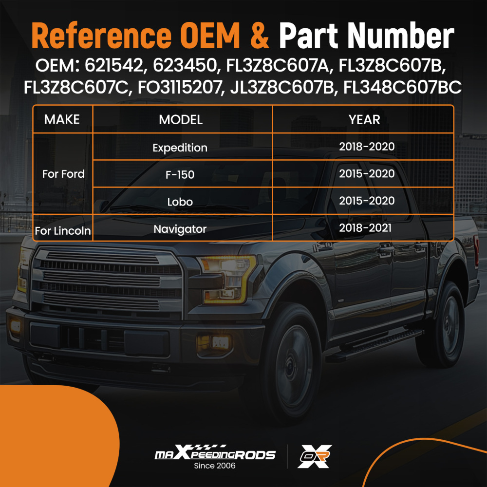 Radiator Cooling Fan compatible for Ford Expedition/F-150/Lobo 621542 FL3Z8C607A FL3Z8C607C